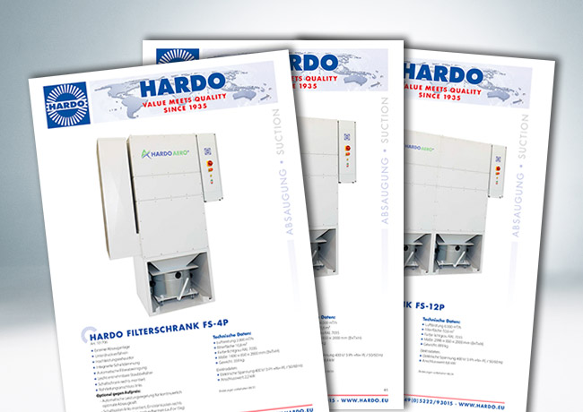 HARDO AERO+ Filterschrank / Schuhreparatur + Orthopädieschuhtechnik